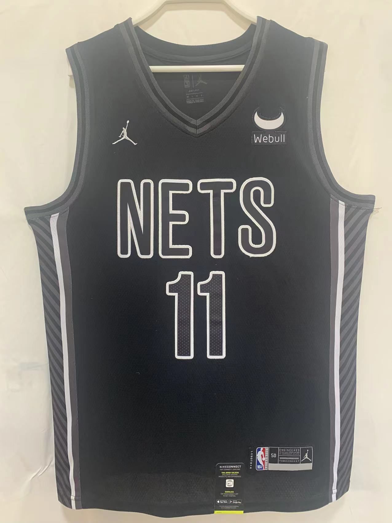 Men Brooklyn Nets #11 Irving Black 22-23 NBA Jersey